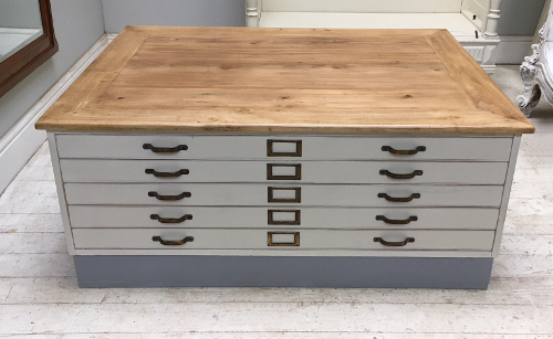 old architects Plan Chest / Coffee Table